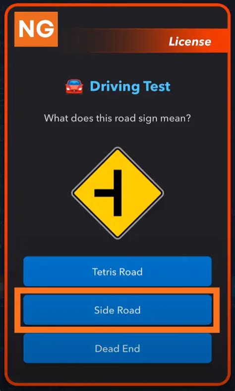 bitlife driving test|tetris road sign.